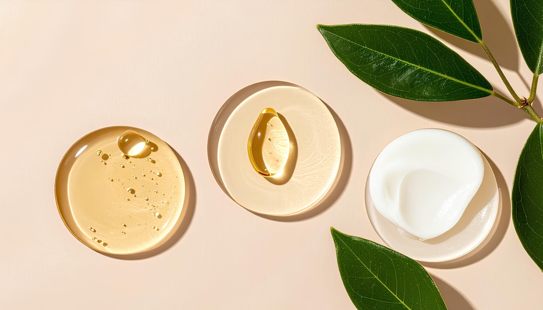Close-up of natural fruit ingredients and a hemp gummy on a clean white surface, soft natural light